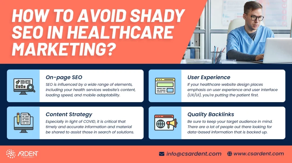 ways to avoid shady seo in healthcare marketing